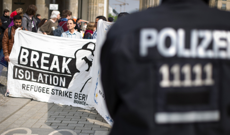 A pro-refugee demo in Berlin in 2014. Photo: DPA